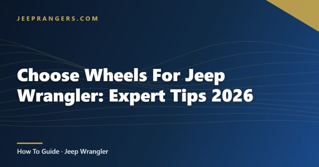 Choose Wheels For Jeep Wrangler: Expert Tips 2026