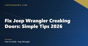 Fix Jeep Wrangler Creaking Doors: Simple Tips 2026