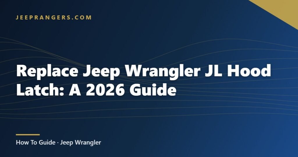 Replace Jeep Wrangler JL Hood Latch: A 2026 Guide